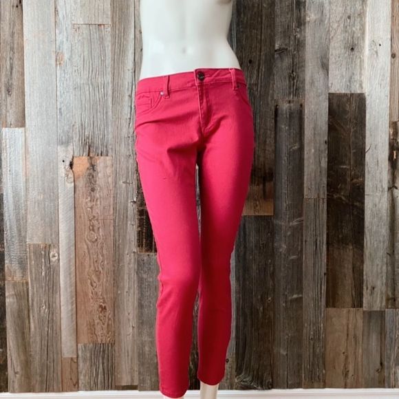 suko jeans Denim - Suko jeans fushia Size 7 Skinny ankle cropped jeans